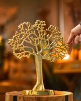 "Tree of Life" Antique Gold Ornament to Scale