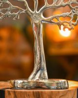 Close-up of the Base on the "Tree of Life" Antique Silver Ornament Close-up of the Base on the "Tree of Life" Antique Silver Ornament