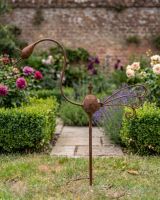 "Virgil" the Garden Spike Rocker Sculpture Shown from the Side in a Traditional Walled Garden - Digital Illustration "Virgil" the Garden Spike Rocker Sculpture Shown from the Side in a Traditional Walled Garden - Digital Illustration
