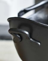 Close-up of Handles for "Waterloo" Black Iron Coal Bucket - 43cm