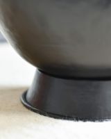 Close-Up of Black Finish on "Waterloo" Iron Coal Bucket - 53cm