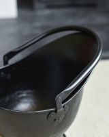 Close-Up of "Waterloo" Black Iron Coal Bucket - 53cm