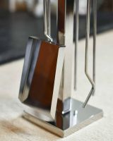 Close-Up of Tools for "Woodbridge" Stainless Steel and Leather Circular Companion Set 62cm