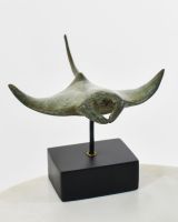 "Abyssal Glider" Ray Cast Brass Ornament