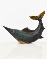 "Abyssal Lancet" Spearfish Sculpture - Verdigris