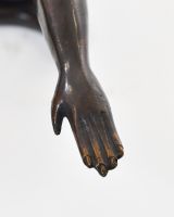‘Ascension’ Cast Brass Sculpture close up of hand detailing