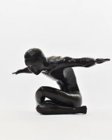 ‘Ascension’ Cast Brass Sculpture side view