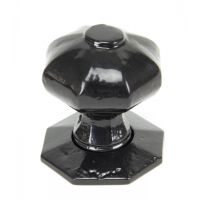 "Audley" Black Octagonal Mortice or Rim Knob Set  "Audley" Black Octagonal Mortice or Rim Knob Set
