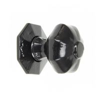 "Audley" Black Octagonal Mortice or Rim Knob Set  "Audley" Black Octagonal Mortice or Rim Knob Set