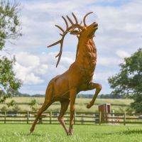 "Balfour Glen" Stag Cast Iron Garden Statue