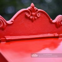 “Blushed Peony” Red Goldhay Post Box Decorative Top “Blushed Peony” Red Goldhay Post Box Decorative Top