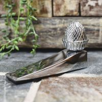 Chrome Acorn Design Door Wedge