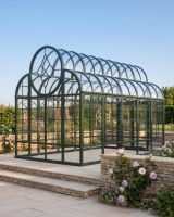 "Broagh Hall" Large Greenhouse Style Garden Gazebo Digital Illustration