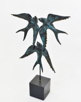 "Celestial Ascent" Cast Brass Sculpture high angle view