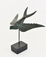 "Celestial Soloist" Cast Brass Bird Ornament