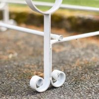 Robust "Chatham" One Seater & Two Seater Park Bench Combo - Cream Digital Illustration Feet close Up Robust "Chatham" One Seater & Two Seater Park Bench Combo - Cream Digital Illustration Feet close Up