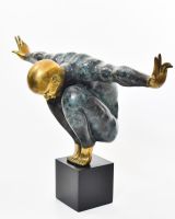 "Continuum" Cast Brass Home Sculpture