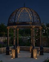 "Deluxe Calistas Acropolis" Cast Iron Gazebo Digital Illustration At Night