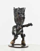 "Duke" Upcycled Metal Art Sculpture