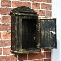 Front Opening Door on the “Dusted Treasures” Antique Bronze Wall Mounted Post Box