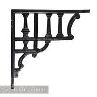 "Edessa" Shelf Bracket finished in Black 