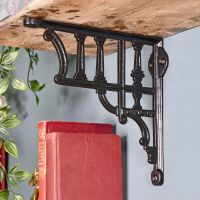 "Edessa" Shelf Bracket in Situ Holding a Wooden Shelf