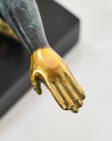 "Elevation" Cast Brass Sculpture close up of hand