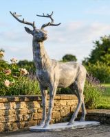 "Elkin" Lead Finished Cast Iron Stag Sculpture - Facing Left Digital Illustration "Elkin" Lead Finished Cast Iron Stag Sculpture - Facing Left Digital Illustration