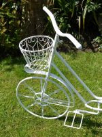 “Elmstead Gardens” Antique White Bike Planter  “Elmstead Gardens” Antique White Bike Planter