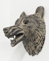 "Flint" the Bear Cast Aluminium Wall Art
