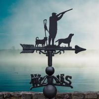 Weathervane with "Game Season" Jack Russel & Labrador Topper in Situ Weathervane with "Game Season" Jack Russel & Labrador Topper in Situ