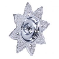 “Hallowed Helia” Bright Chrome Burning Sun Bell Push 