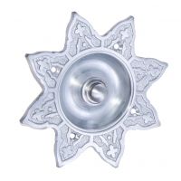 “Hallowed Helia” Satin Chrome Burning Sun Bell Push