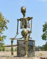 "Hamlet" the Haunted Skeleton - Brushed Gold