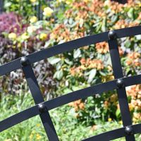 Close-up of the Black Finish on the Bench Close-up of the Black Finish on the Bench