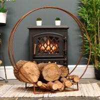 “Harewood Park” Rustic Contemporary Log Rack & Holder  “Harewood Park” Rustic Contemporary Log Rack & Holder