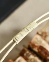 Close-Up of Handle for “Harewood Park” Cream Contemporary Log Rack & Holder Close-Up of Handle for “Harewood Park” Cream Contemporary Log Rack & Holder