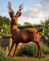 "Heighmoore" Rustic Iron Stag Statue Digital Illustration "Heighmoore" Rustic Iron Stag Statue Digital Illustration