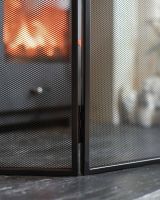 Close-Up pf “Holmwood Manor” Three Panel Fire Guard in Situ