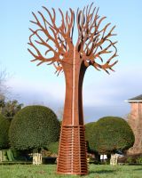 "Ironwood" Rustic Steel Tree Sculpture main image