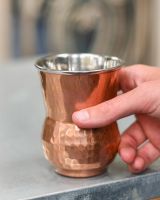 Scale Shot of “Khula” Copper & Steel Drinking Cup