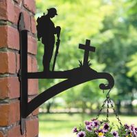 "Lest We Forget" Soldier Hanging Basket Bracket