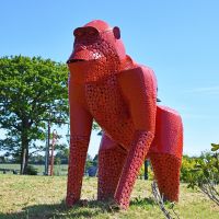 “Lord Greystoke” Stunning Silverback Gorilla Finished in Red “Lord Greystoke” Stunning Silverback Gorilla Finished in Red