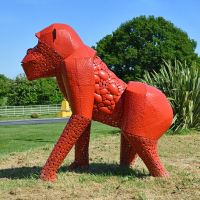 Side View of the “Lord Greystoke” Stunning Silverback Gorilla Side View of the “Lord Greystoke” Stunning Silverback Gorilla