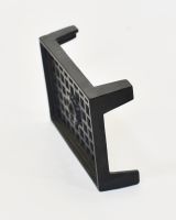 "Monarch Rose" Cast Iron Air Brick 9"x6" high angle side view