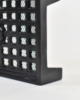 "Monarch Rose" Cast Iron Air Brick 9"x6" close up of Side view