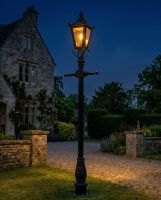  new small Victorian Lamp Post - Black 2.3m digital illustration night new
