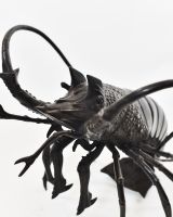 "Nocturne" Lobster Sculpture in Cast Brass close up of head