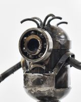 ‘Nuts’ Upcycled Metal Monster close up of head ‘Nuts’ Upcycled Metal Monster close up of head