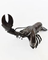 "Obsidian Tide" Lobster sculpture in Cast Brass